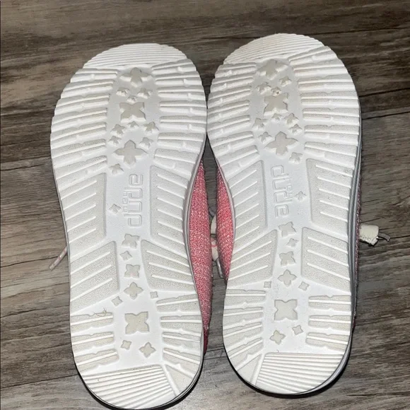 Hey Dude Kids Coral Pink Casual Slip-On Shoes - Picture 4 of 5